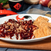 V4. Vegetarian Sweet Sauce Chee Cheong Fun 素甜酱猪肠粉