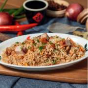 W9. Roast Pork Fried Rice 烧肉炒饭